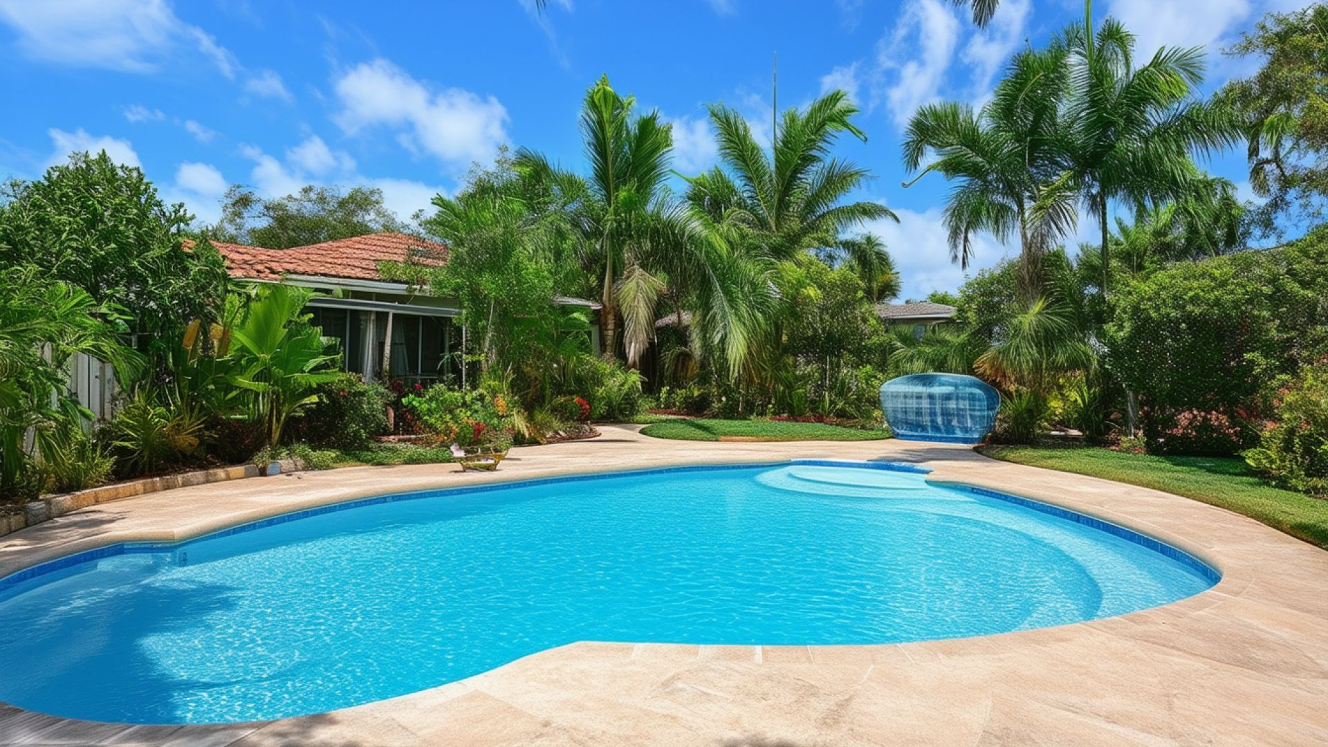 Piscines enterrées - Bleu Caraibes